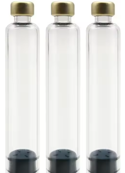 Kit Refil Cartucho de Vidro 3ml para Peptídeos e Caneta Injetora