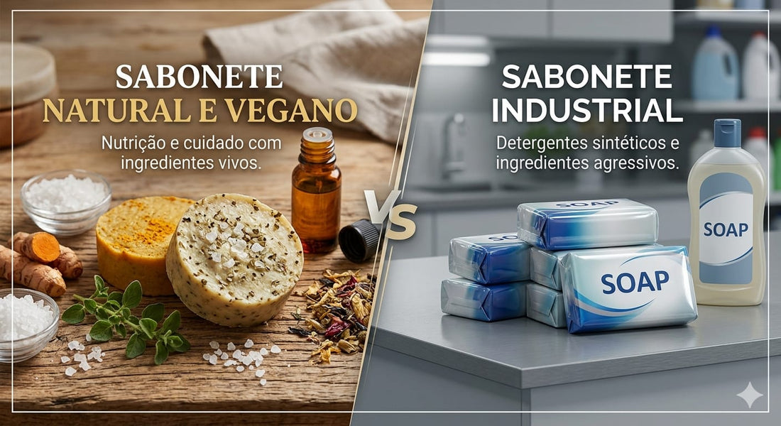 Sabonete Natural vs. Industrial: O que sua pele realmente precisa?