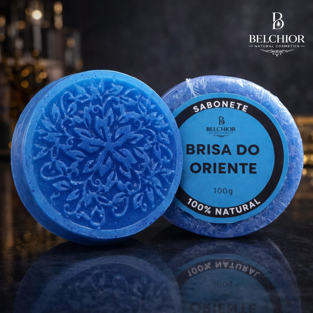Sabonete Artesanal Brisa do Oriente com Argila Azul 100g