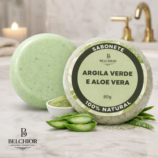 Sabonete de Argila Verde e Aloe Vera 80g