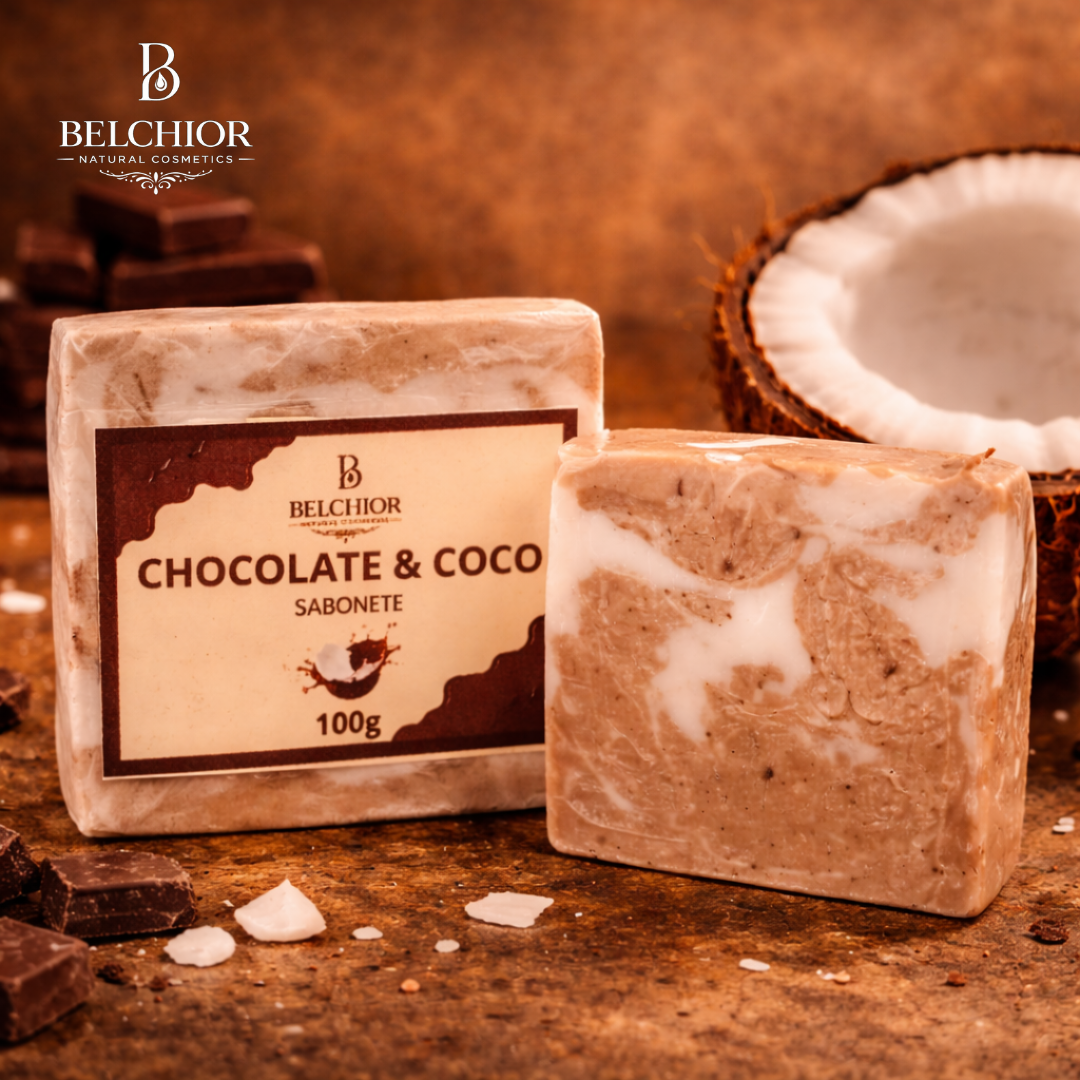 Sabonete Marmorizado Chocolate & Coco – 100g