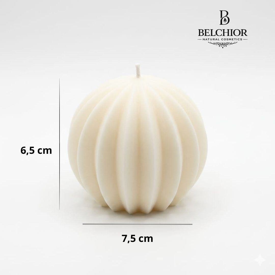 Vela Esfera 3D Decorativa