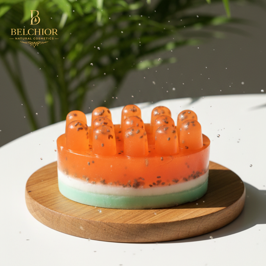 Sabonete massageador de melancia 80g